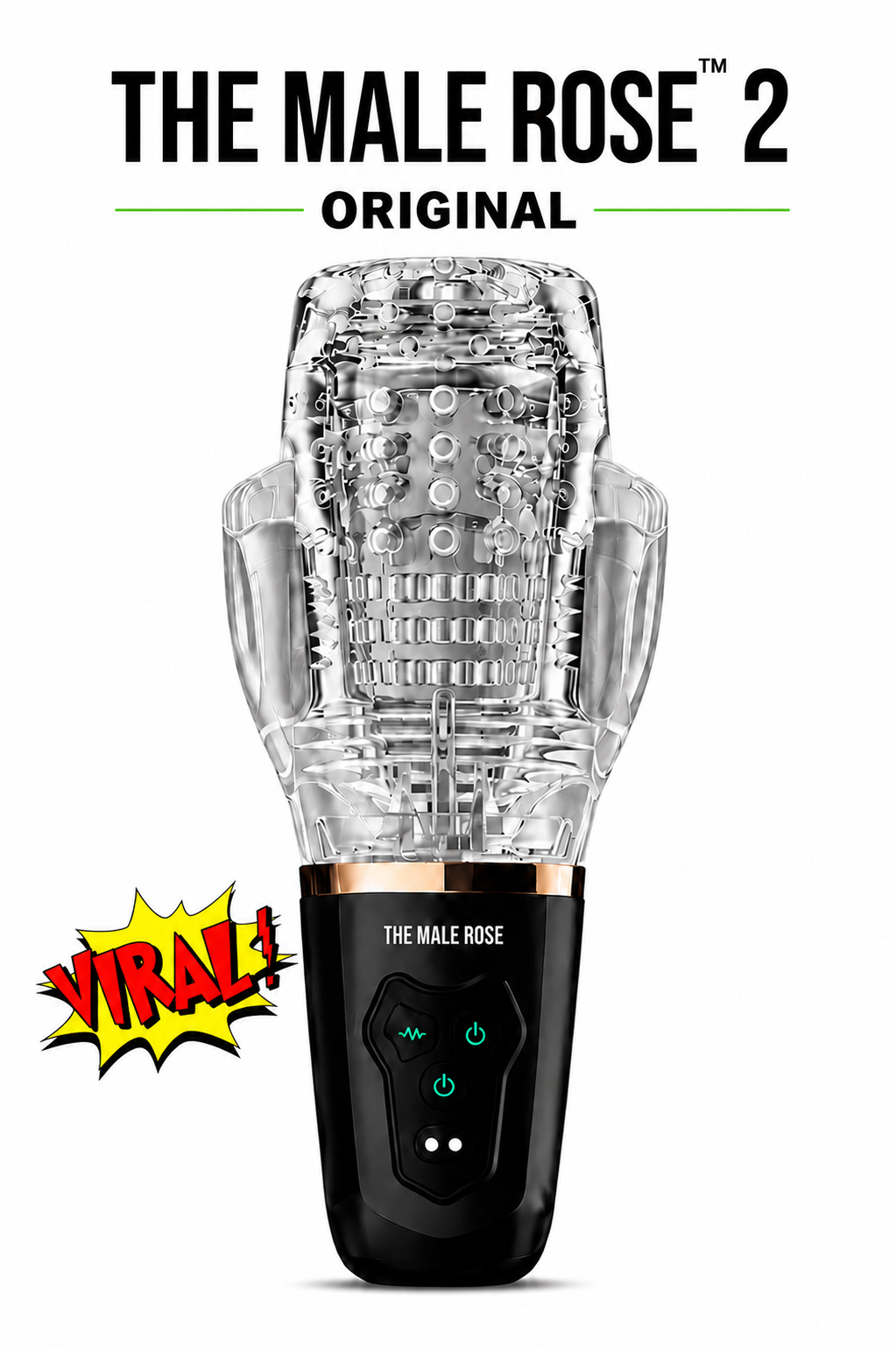 The Male Rose 2 - Vibrating Sucking Male Masturbator