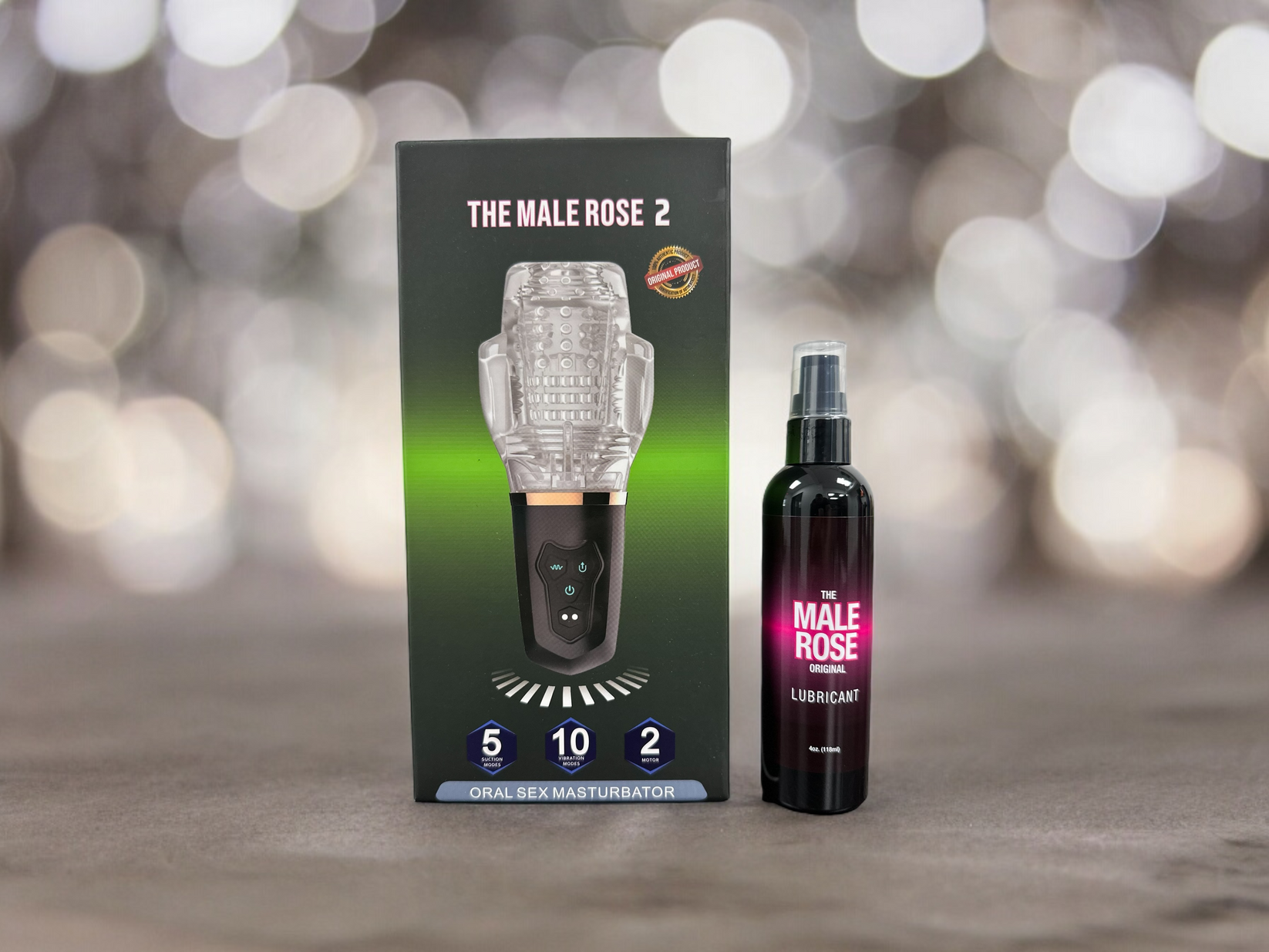 The Male Rose 2 10 Function Super Stretchy Male Msturbator Stroker main image 1