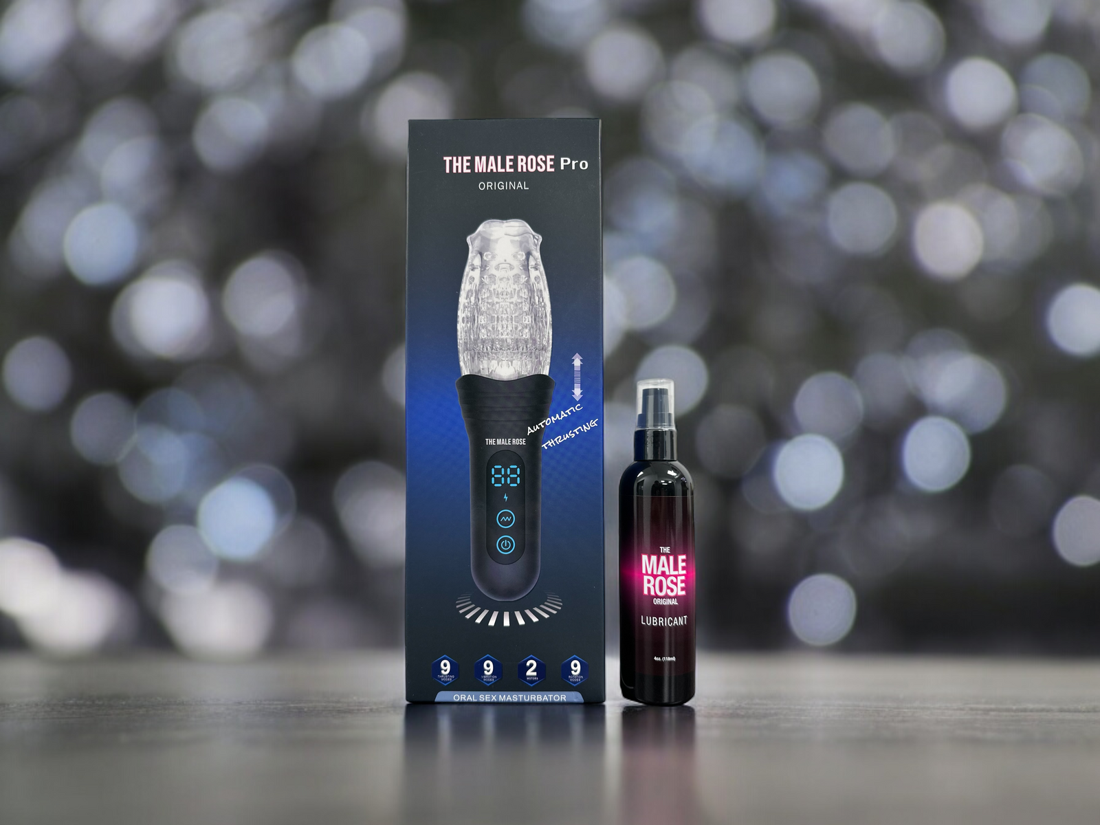 The Male Rose Pro - Thrusting Vibrating and Rotating Male Masturbator