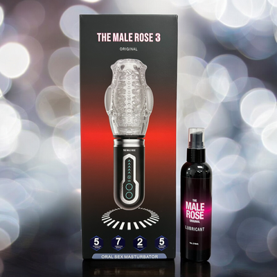 The Male Rose 3 - Thrusting Rotating Dual Vibrating Masturbator